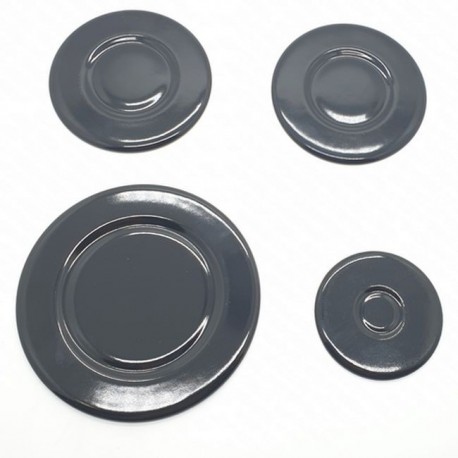 CHAPEAU BRULEUR BEKO    KIT 4 PCES - DIAM - 55MM - 75MM - 100MM (44234-22453-44233)