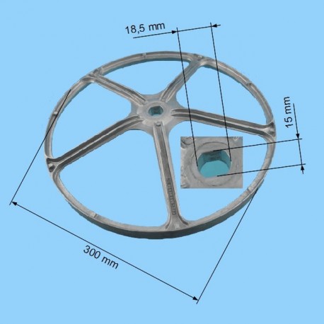 VOLANT TAMBOUR WHIRLPOOL  480111102563 - 481252858044 - C00311999 - C00314580