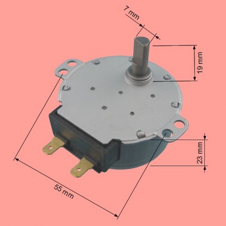 MOTEUR PLAT MICRO-ONDE BOSCH-SIEMENS-LG  00489688 - 6549W1S018A  SSM23H - 3W - 2.5/3RPM